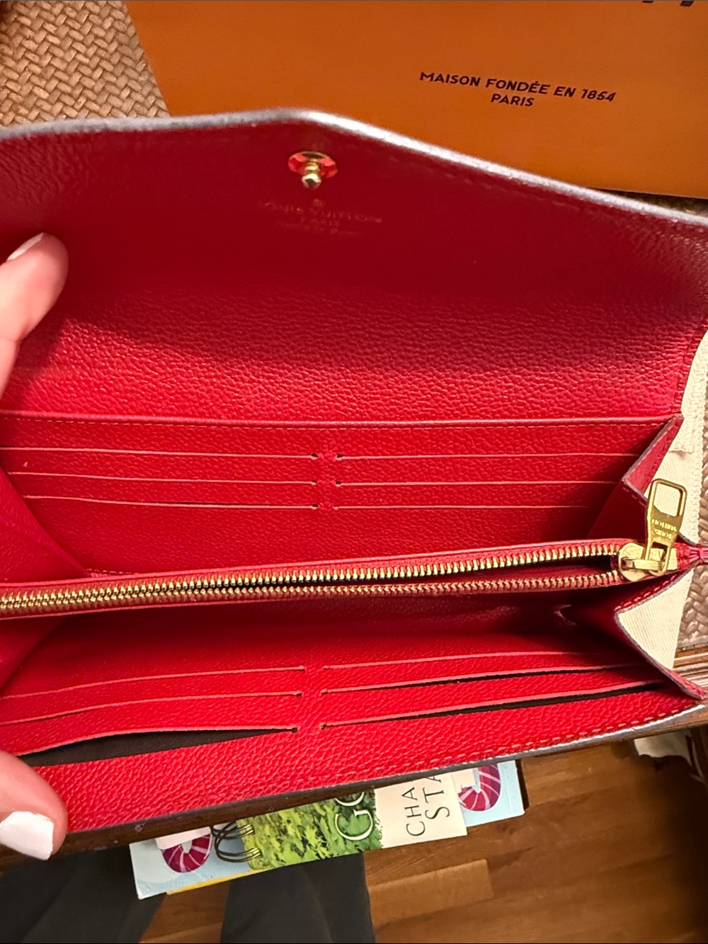 Louis Vuitton Women's Monogram Empreinte Red Wallet - Picture 4 of 7